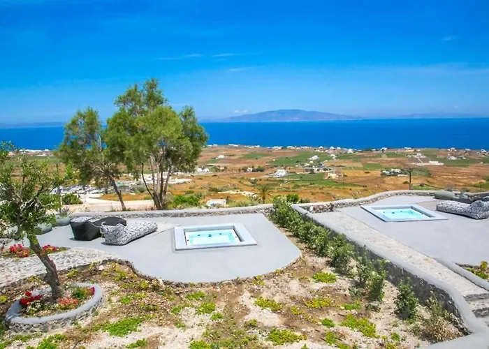 Villa Luxury Santorini Elysian Dyo Private Hot Tub Air Conditioning
